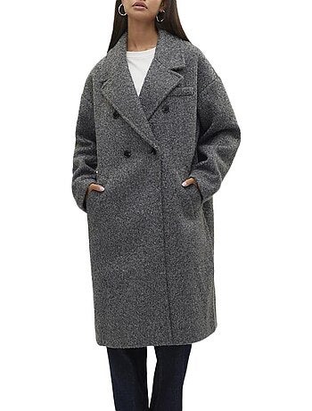 Casaco comprido camel vero moda liteerika para mulher