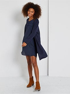 Casaco comprido fuido - Kiabi