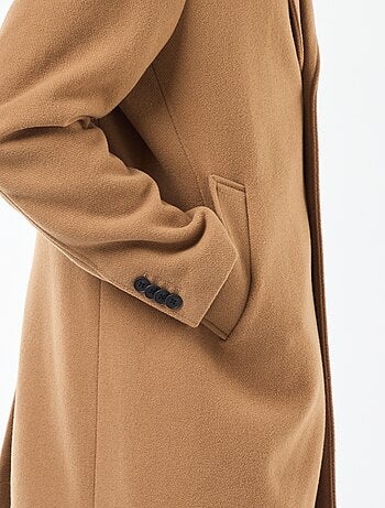 Casaco comprido liso