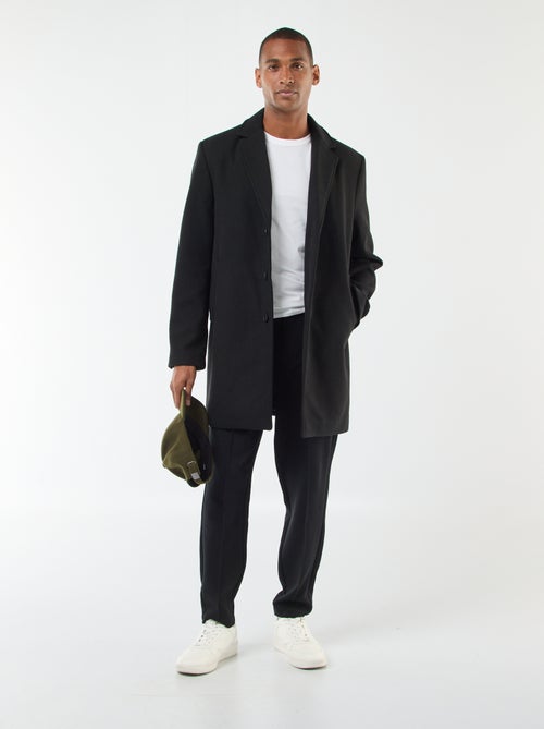 Casaco comprido liso - Kiabi