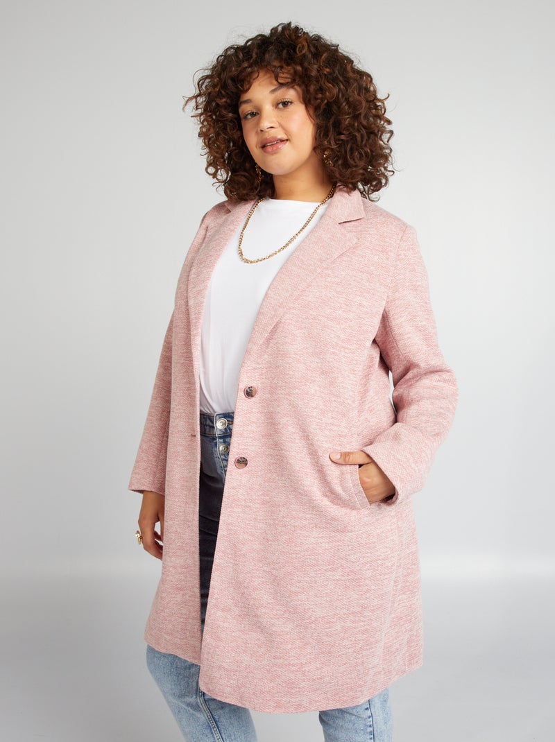 Casaco comprido matizado ROSA - Kiabi