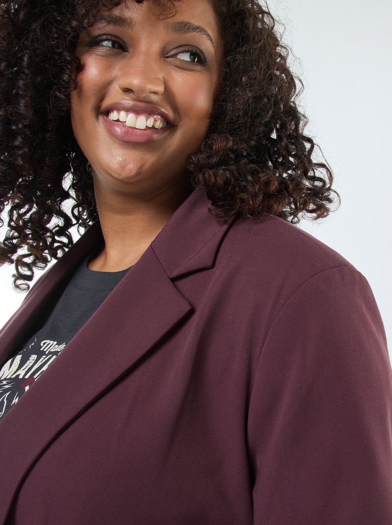 Casaco comprido oversize Violeta - Kiabi