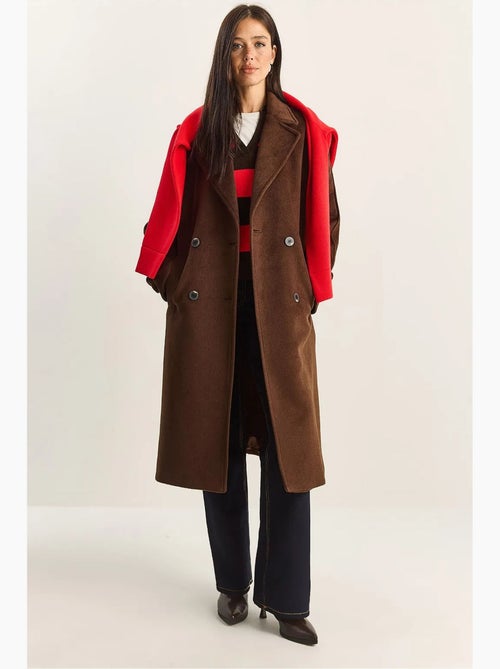 Casaco comprido oversized lucci - Kiabi Casaco comprido oversized lucci - Kiabi
