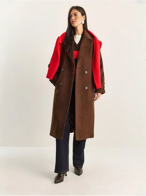Casaco comprido oversized lucci - Kiabi Casaco comprido oversized lucci - Kiabi