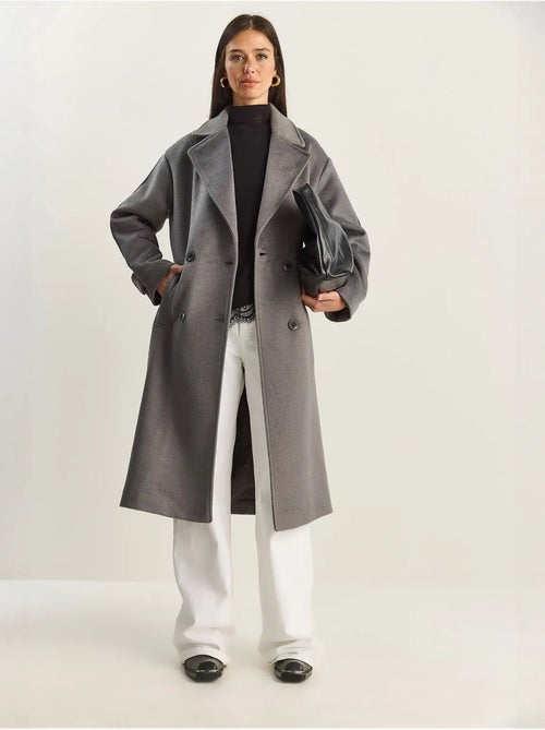 Casaco comprido oversized lucci - Kiabi Casaco comprido oversized lucci - Kiabi