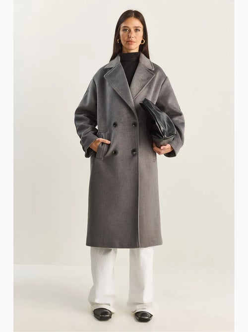 Casaco comprido oversized lucci - Kiabi Casaco comprido oversized lucci - Kiabi