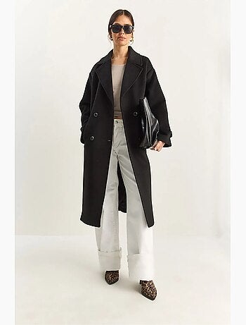 Casaco comprido oversized lucci