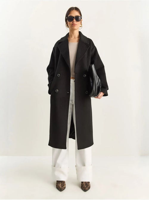 Casaco comprido oversized lucci - Kiabi Casaco comprido oversized lucci - Kiabi