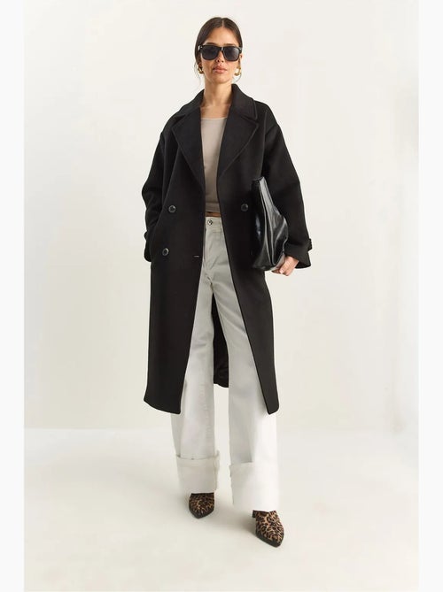 Casaco comprido oversized lucci - Kiabi Casaco comprido oversized lucci - Kiabi