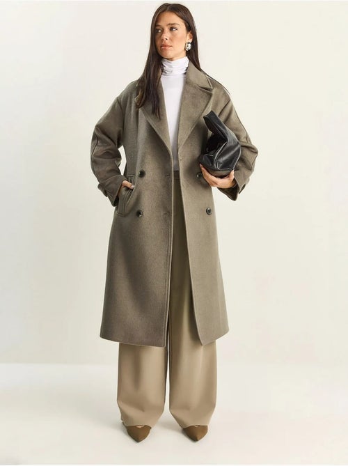Casaco comprido oversized lucci - Kiabi Casaco comprido oversized lucci - Kiabi