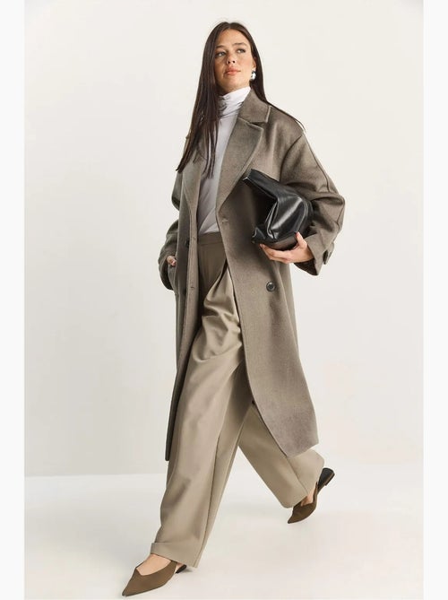Casaco comprido oversized lucci - Kiabi Casaco comprido oversized lucci - Kiabi
