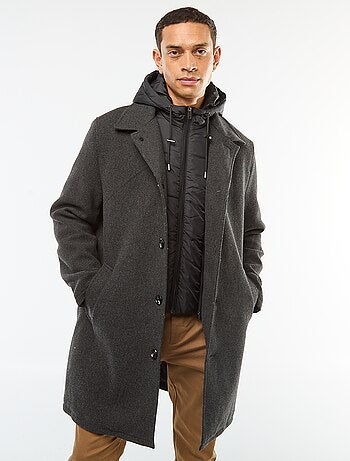 Casaco comprido quente e elegante