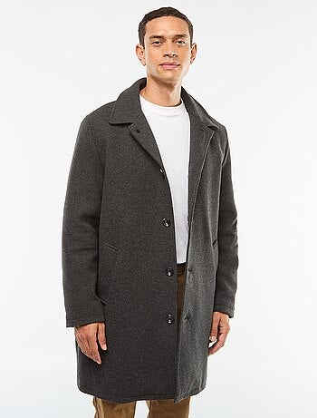 Casaco comprido quente e elegante