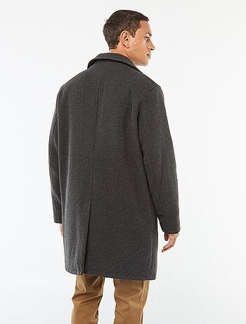 Casaco comprido quente e elegante