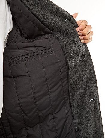 Casaco comprido quente e elegante