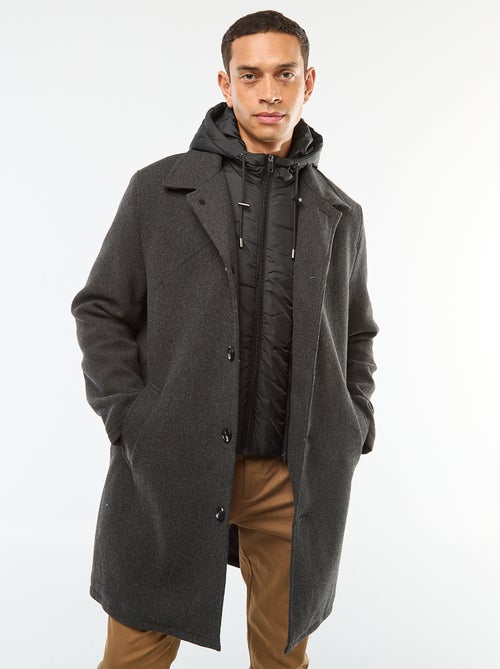 Casaco comprido quente e elegante - Kiabi