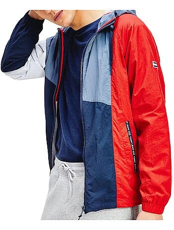 Casaco Corta-Vento Azul de Homem Tommy Hilfiger com Fecho
