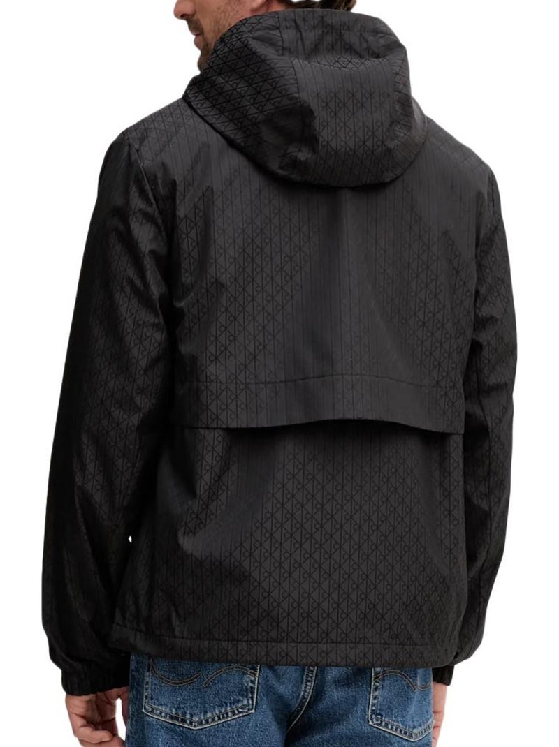 Casaco Corta-Vento Calvin Klein Jeans Preto para Homem Preto - Kiabi