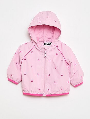 Casaco corta-vento com capuz