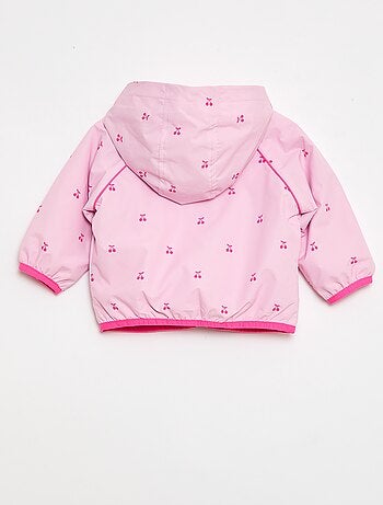 Casaco corta-vento com capuz