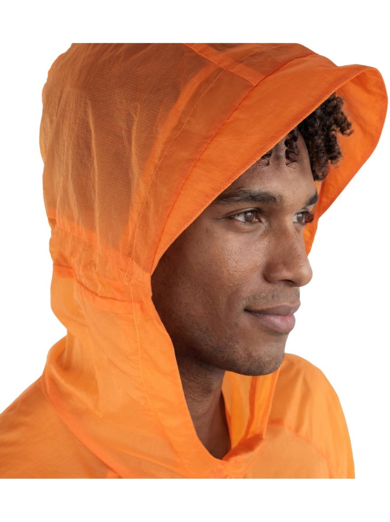 Casaco corta-vento de caminhada ultraleve homem Laranja - Kiabi