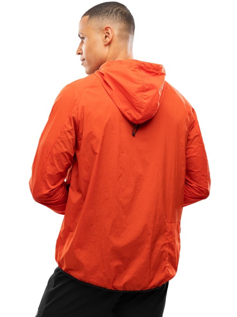 Casaco corta-vento de corrida para homem Vermelho - Kiabi