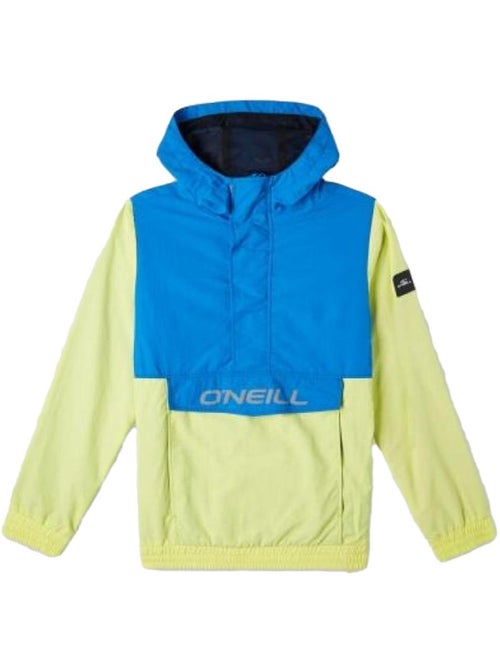 Casaco Corta-Vento O'Neill Outdoor Anorak para Rapaz Azul/Amarelo - Kiabi