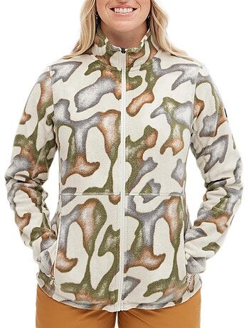 Casaco Creme/Verde O'Neill Clime para Mulher