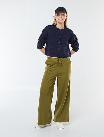 Casaco cropped em malha