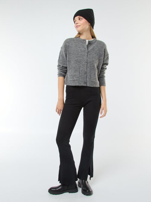 Casaco cropped em malha - Kiabi