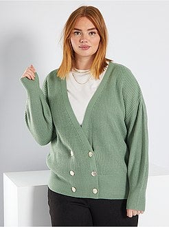 Casaco cruzado com abotoamento duplo - Kiabi