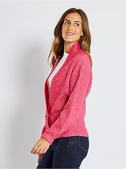 Casaco cruzado de manga comprida - Kiabi