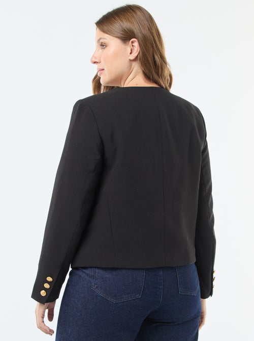 Casaco curto com botões retro - Kiabi