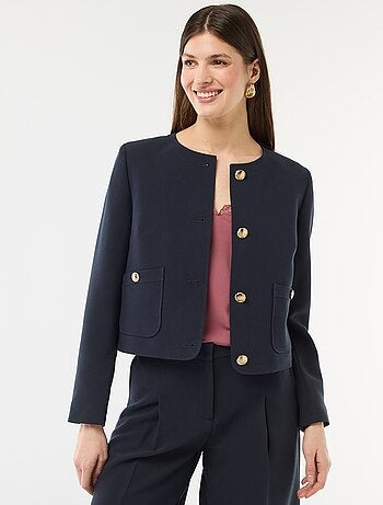 Casaco curto de cerimónia liso