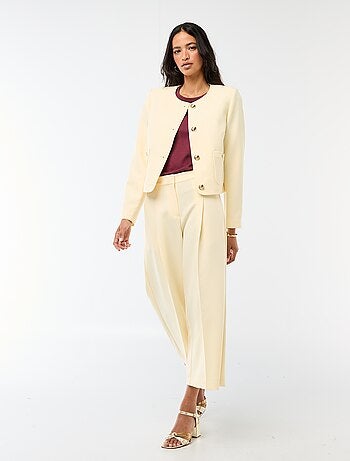 Casaco curto de cerimónia liso