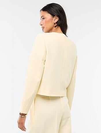 Casaco curto de cerimónia liso