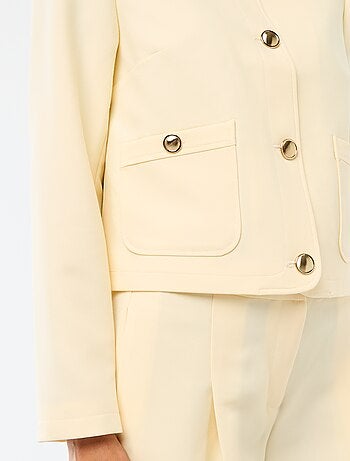 Casaco curto de cerimónia liso