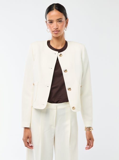 Casaco curto de cerimónia liso - Kiabi