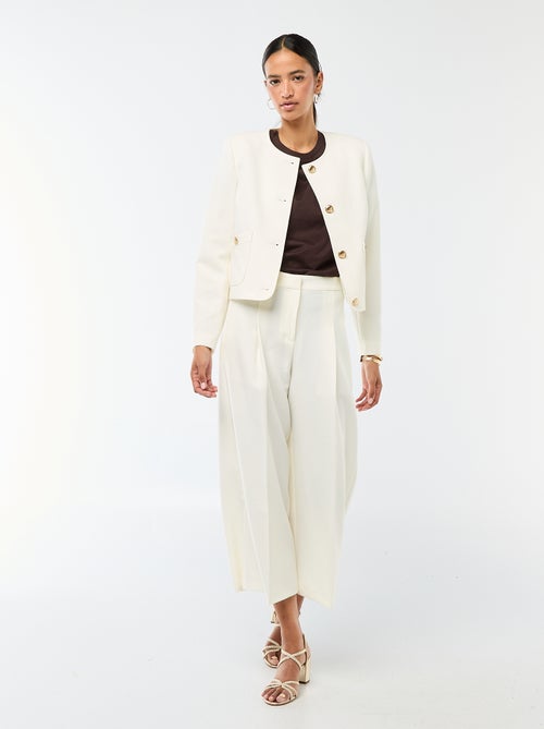 Casaco curto de cerimónia liso - Kiabi