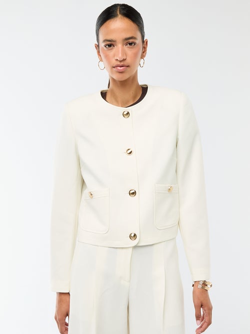 Casaco curto de cerimónia liso - Kiabi