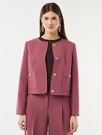 Casaco curto de cerimónia liso