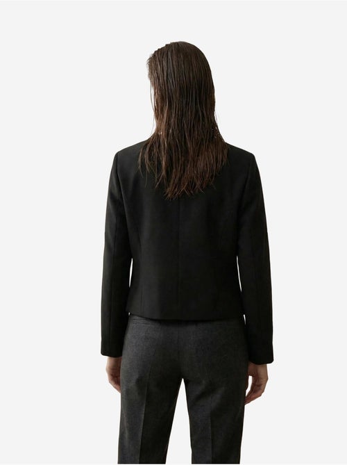 Casaco curto de tweed alfaiatado com botões my fashion - Kiabi