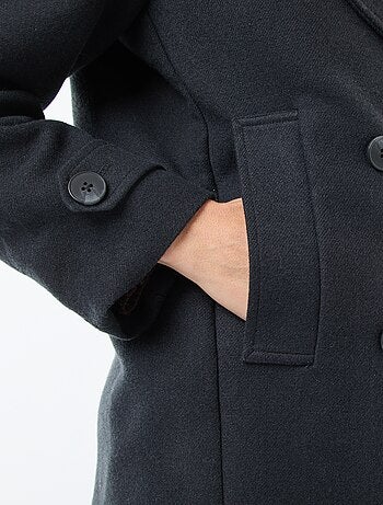 Casaco curto estilo lã