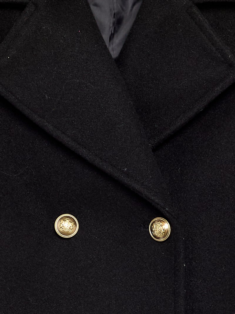 Casaco curto estilo paletó Preto - Kiabi