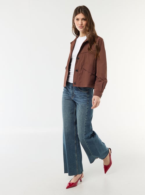 Casaco curto repelente à água - Kiabi