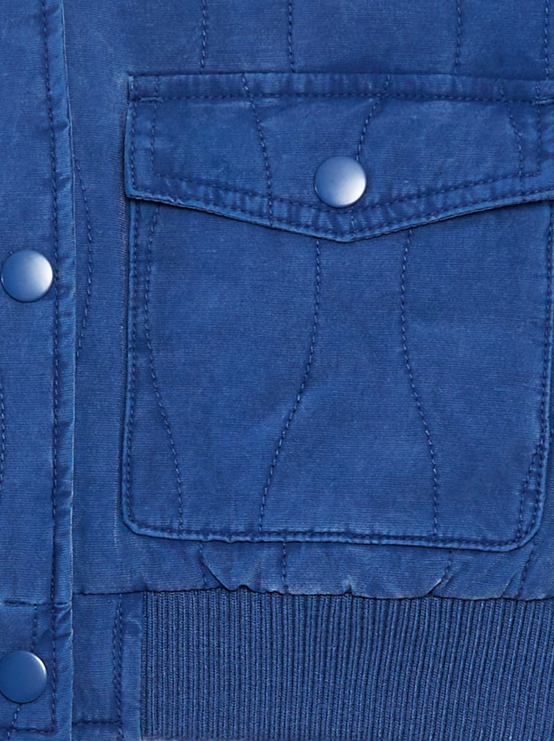 Casaco de algodão acolchoado AZUL - Kiabi