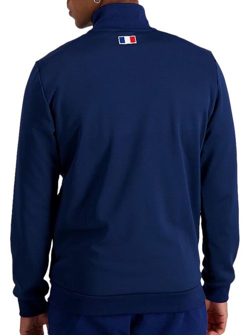 Casaco de apresentação xv de frança le coq sportif 23/24 azul marinho para homem - Kiabi