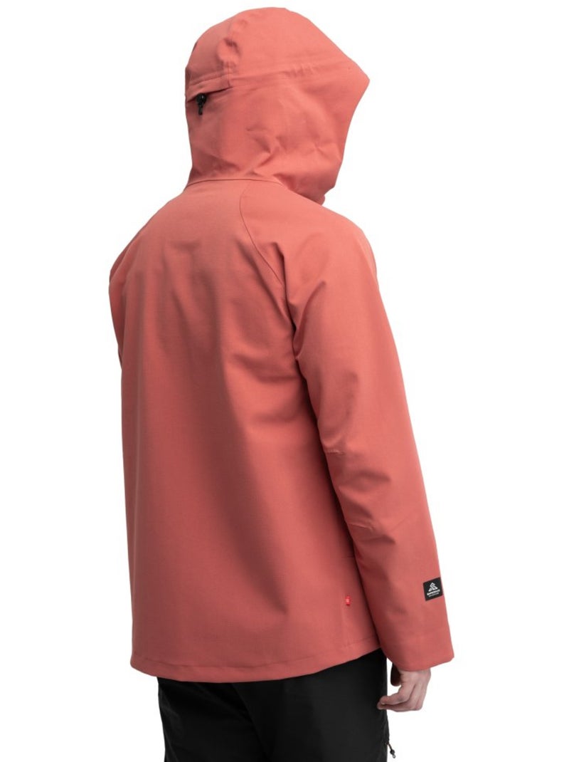 Casaco de caminhada hardshell para homem Vermelho - Kiabi