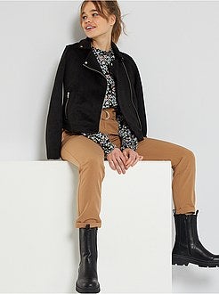 Casaco de camurça sintética - Kiabi