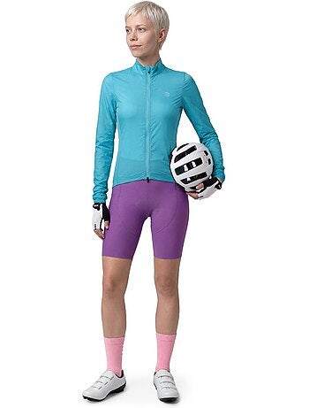 Casaco de ciclismo corta-vento ultraleve mulher